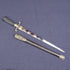 FRENCH HUNTING SWORD WITH BLUE AND GILT BLADE, CA.1820s