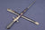 FRENCH HUNTING SWORD WITH BLUE AND GILT BLADE, CA.1820s