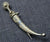 CAUCASIAN SILVER NIELLO KINDJAL BROOCH VLADIKAVKAZ