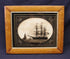 REVERSE PAINTING ON GLASS PORTRAIT OF HMS FRIGATE SIRIUS