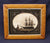 REVERSE PAINTING ON GLASS PORTRAIT OF HMS FRIGATE SIRIUS